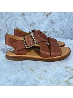 Kork Ease Nara Women's Sz 7M Shoes Brown Leather Strappy Comfort Fashion Sandals